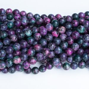 Piedra Semipreciosa NO. 8mm Morado Verde Marmoleado